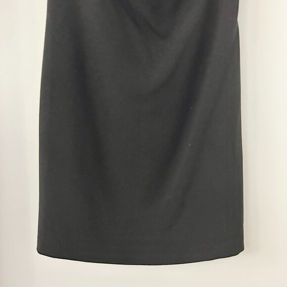 Eliza J. Embellished Crepe Sheath Cocktail Black Dress Size 6 - Picture 4 of 8